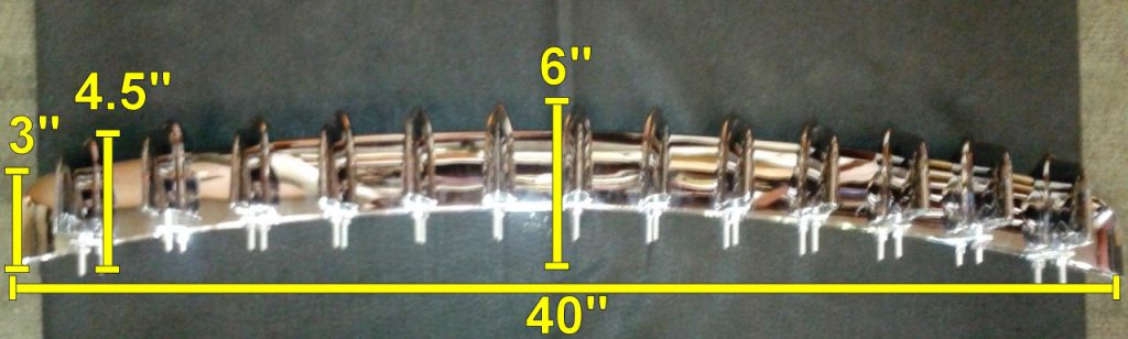 1953-1957 Corvette Grille Assembly Measurements