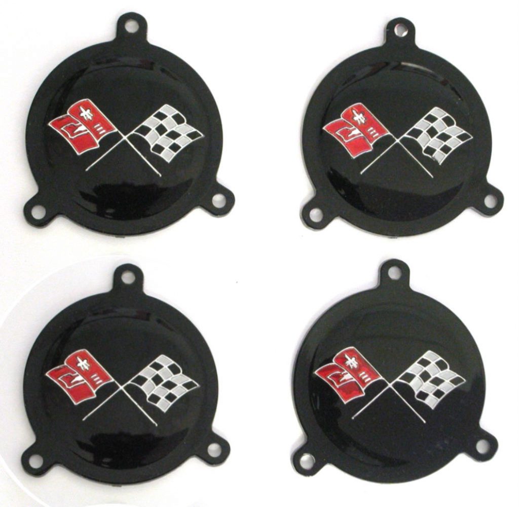 1965-1966 Corvette Hubcap Spinner Insert Set of 4