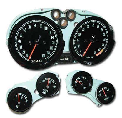 1965 Corvette Restored Gauges