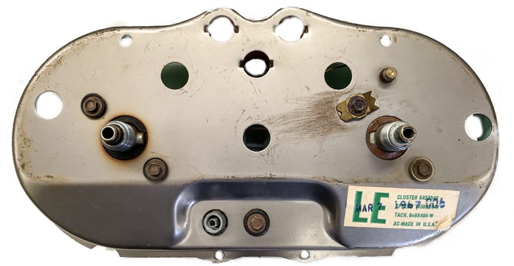 1967 Corvette Speed Warning Speedometer back