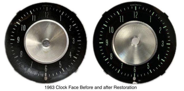 1963 Corvette clock